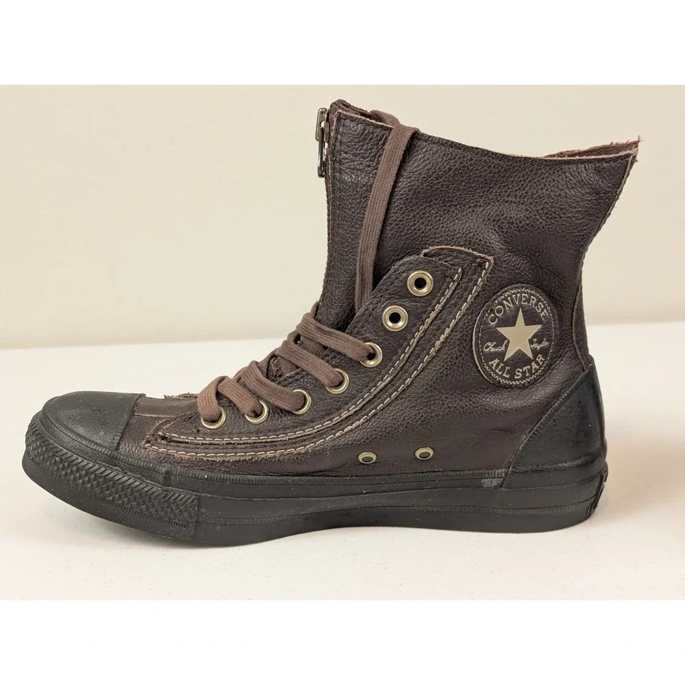 Converse Men's Chuck Taylor All Stars Combat Boot Brown Leather Size 6.5 Read